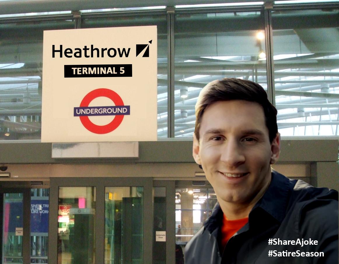 TheArtofGamesUK's tweet photo. BREAKING: Lionel Messi Lands In London For Chelsea Medical ..(See Selfie) http://t.co/eyIL9g16w5 #FNNisTwo http://t.co/feaLjUMeB5