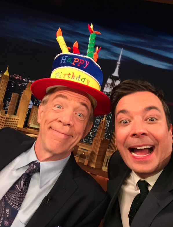 J.K. Simmons takes a hilarious 60th birthday selfie with Jimmy! Happy birthday, pal!  