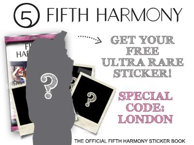 FantomFans's tweet image. Harmonizers 5H Lauren Unlock Ultra StickerCode is LONDON. Collect it here:
goo.gl/RvwAL2  #5H #FifthHarmony
