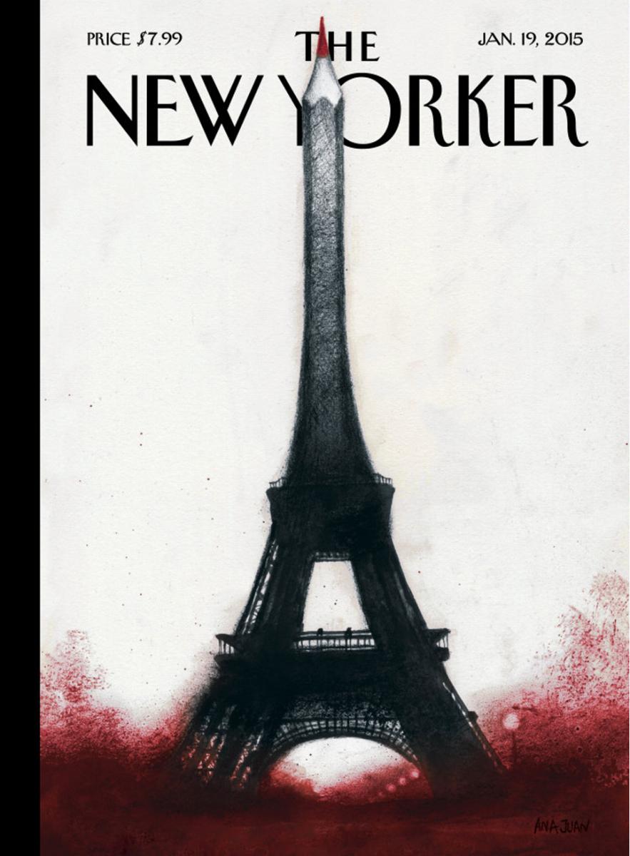 karimatrix's tweet photo. La portada del @NewYorker #JeSuisCharlie http://t.co/8mROaHcnsy