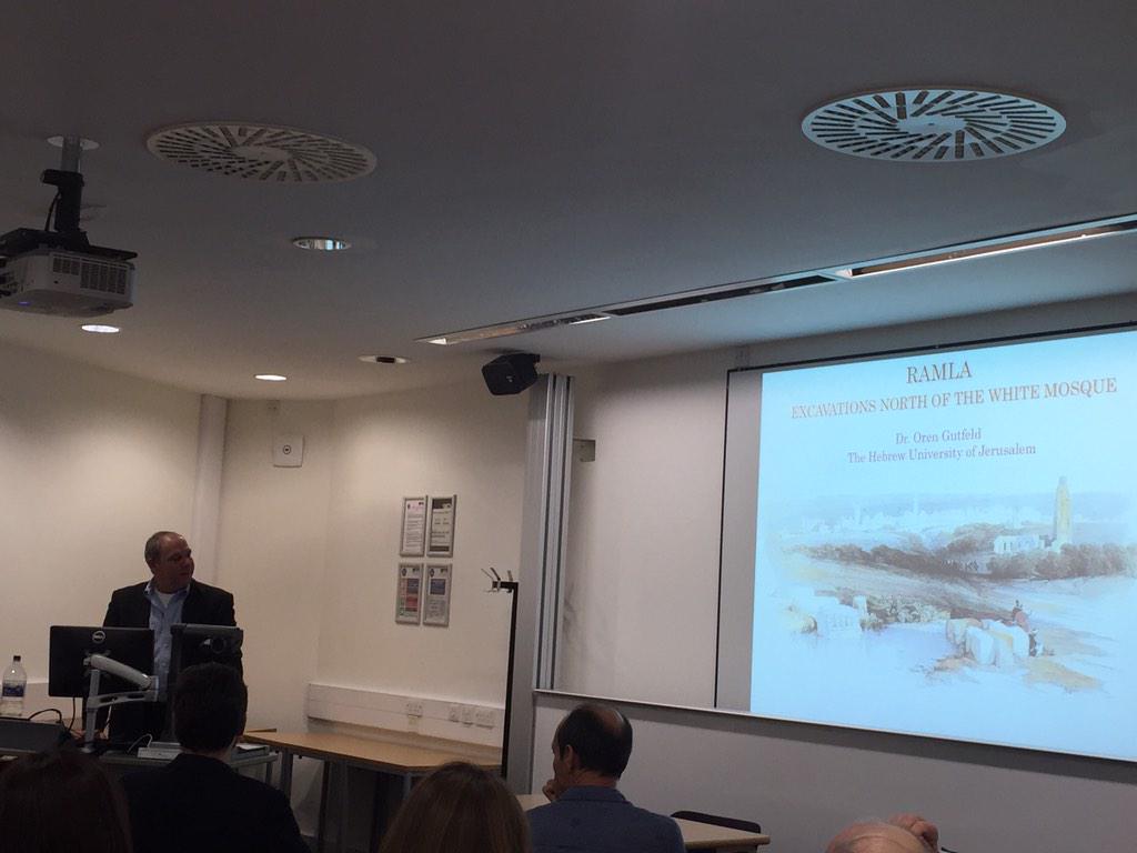 Dr. Oren Gutfeld giving paper on Ramla at #BANEA2015