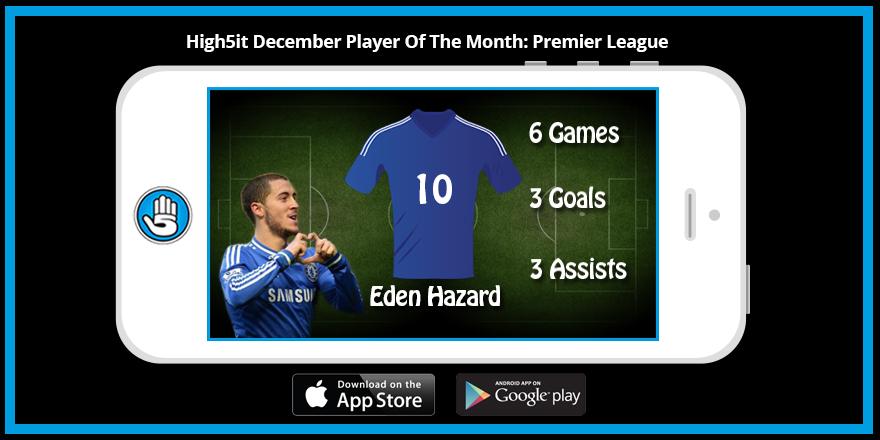 Player Of The Month time! Happy Birthday for yesterday & High5 to Eden Hazard! Fans POTM on High5it! 