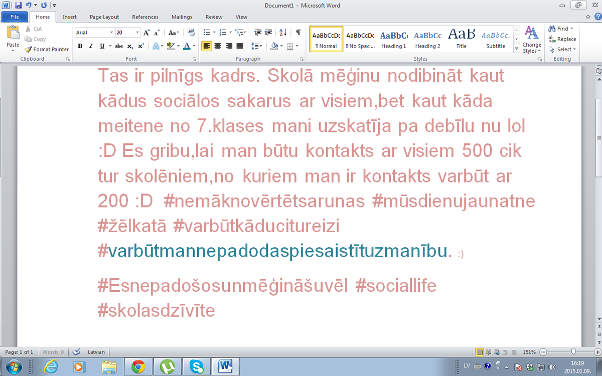Anonymous274031's tweet photo. Hah,tā man šodien gāja :( #nekas #ganjaucitreiz http://t.co/5F3kdUmaoM