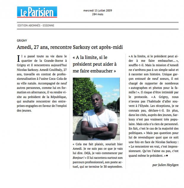 Quand Coulibaly, le preneur d'otages de la Porte de Vincennes, rencontrait Sarkozy en 2009 bit.ly/1wCbA1Y