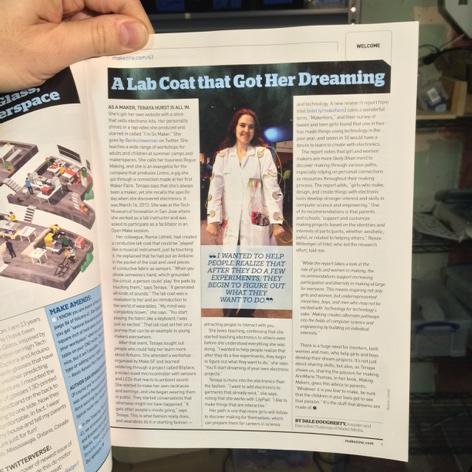 RogueMaking's tweet image. @intlCES #CES2015 @intel @Inteliot Check out my latest &amp;amp; greatest press! @GirlsinTech @GirlsWhoCode #MakeHer ~Tenaya~