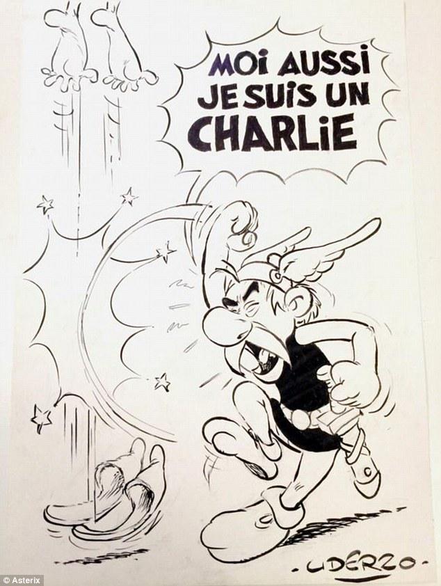 DailyMail's tweet photo. Asterix declares #JeSuisCharlie http://t.co/2cTeeNSQoQ http://t.co/QQnA9q3vPr