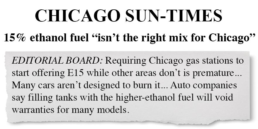 APIenergy's tweet photo. The 15% #ethanol mandate is wrong for Chicago. Retweet if you agree. http://t.co/fHuMsnliX5 http://t.co/bOUnsKnPPS
