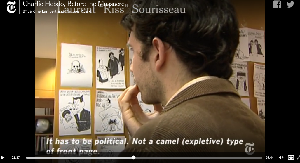 movingwords's tweet image. #CharlieHebdo Before The Massacre 
Short doc on publishing satirical Muhammad cartoon 
goo.gl/nflhnd #opdocs