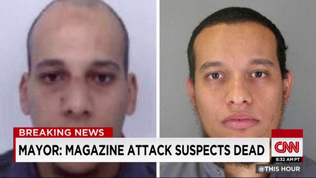 Breaking News: Local Mayor tells <a href="/CNN/">CNN</a> #CharlieHebdo suspects #Kouachi bros are dead. cnn.it/1Ksg6cN