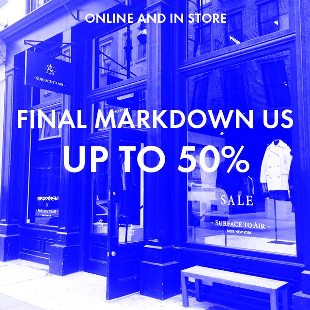 Final markdown US. Up to 50% ! #surfacetoair #sales #winter