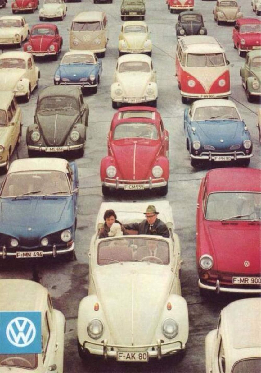 UKVolkswagen's tweet photo. This is one traffic jam we wouldn't mind being stuck in. http://t.co/TR0HRSr3H3
