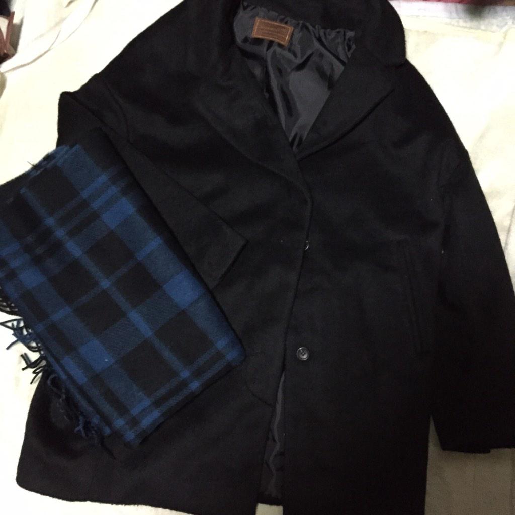ナノユニバースの福袋ネタバレしまする まずはヘタレなコクーンコートとチェックブランケット Http T Co Esrzwanoaf