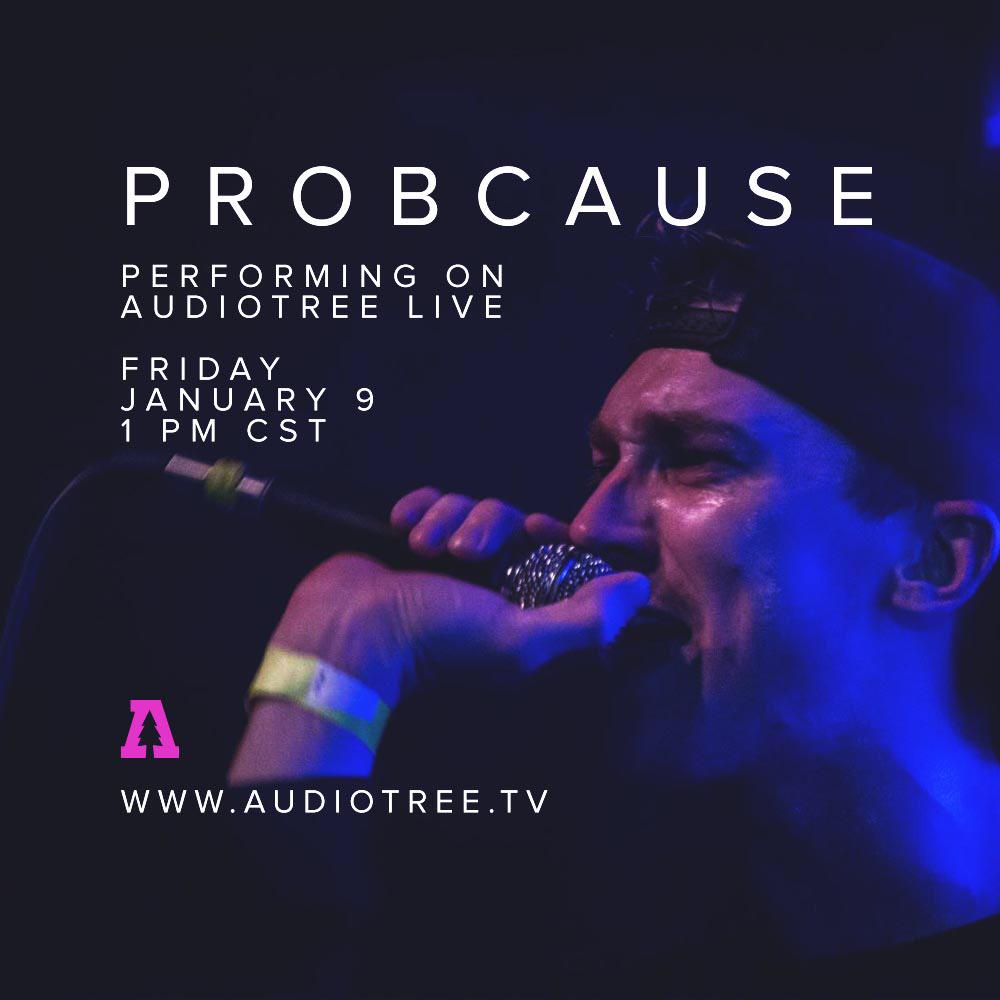 audiotreemusic's tweet image. Today at 1pm Central @ProbCause is playing LIVE with some special guests! #audiotree #probcause #wegrowmusic