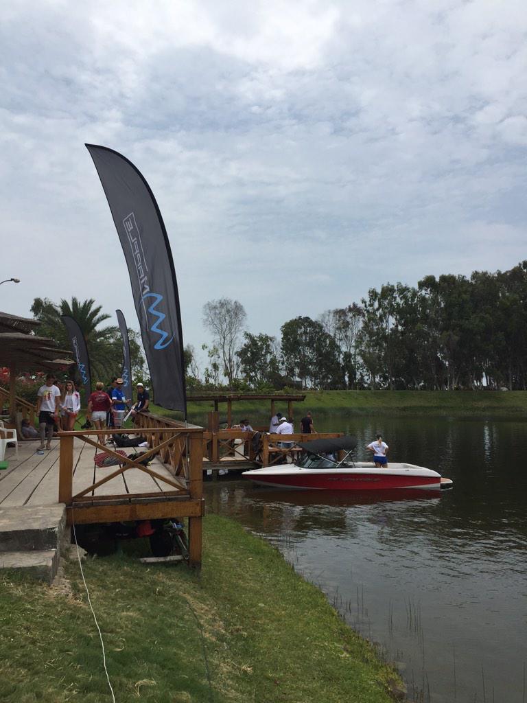 AndyMapple's tweet photo. Jr World starting dock. Nautique 200 ready for next skier. @NautiqueBoats @MappleSkis @mapplesports http://t.co/sP6GDWhgdd