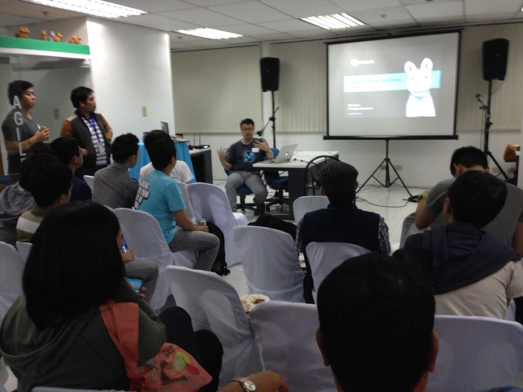 PmugCommunity's tweet photo. 1st Philippine Mule Users Group event was a blast! Thanks to all of our guests! #PMUG #Mule #Anypoint http://t.co/SD21tG0UV3