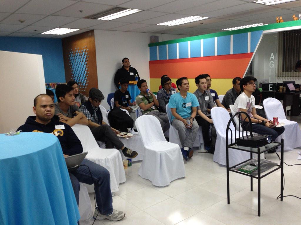 PmugCommunity's tweet photo. 1st Philippine Mule Users Group event was a blast! Thanks to all of our guests! #PMUG #Mule #Anypoint http://t.co/SD21tG0UV3
