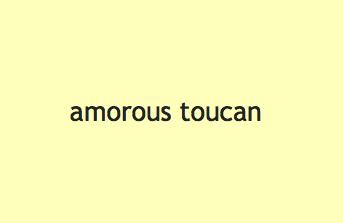 serendipidoodle's tweet photo. Because everyone needs an "Amorous Toucan" in their lives - our daily challenge http://t.co/60cqGGfKMx
