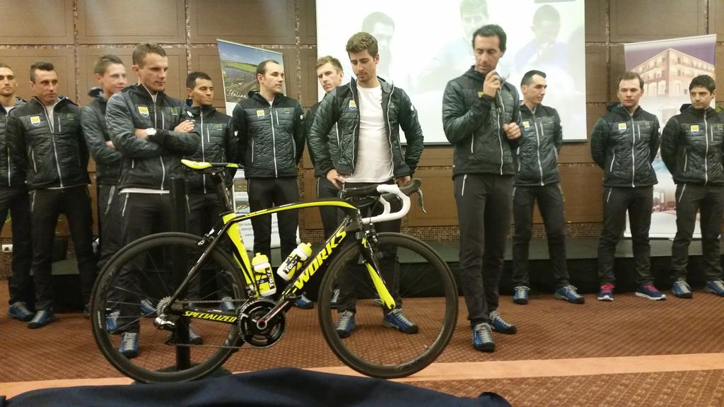 tinkoff_team's tweet photo. @petosagan and his 2015 @iamspecialized bike http://t.co/E8id7LodHZ