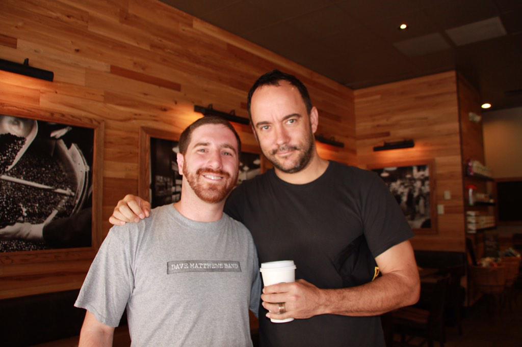 Happy 48th birthday to my hero & coffee buddy, Mr. Dave Matthews. See you on the road soon! 