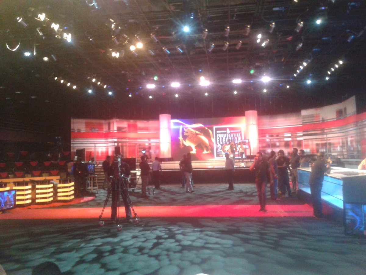 MahinaBongso's tweet photo. An Exciting Presidential Election #SLdecides15. Proud to be part of a revolutionary @newsfirst_en team #steinstudio! http://t.co/zSiyr0vbaK