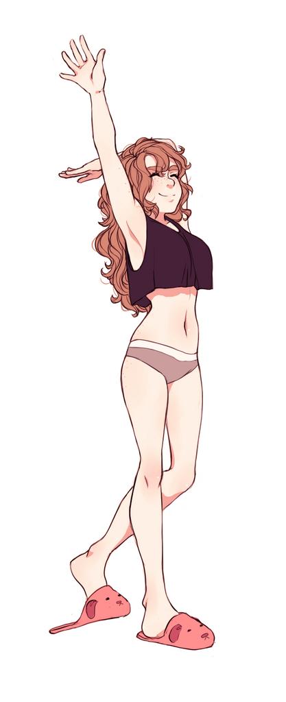 FemBilboBaggins's tweet photo. *She yawns and stretches as she makes her way to the kitchen, not expecting anyone to be there* #SLIdea http://t.co/EMVp5JLklx
