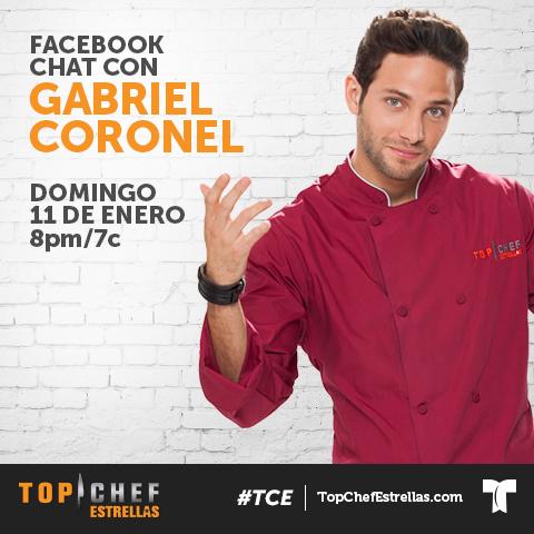 topchefTV's tweet photo. ¡Corre la voz! @gabrielcoronel estará este domingo compartiendo con ustedes en http://t.co/IrVtxB6DCg ¡Los esperamos! http://t.co/8C1C7Wfv8S