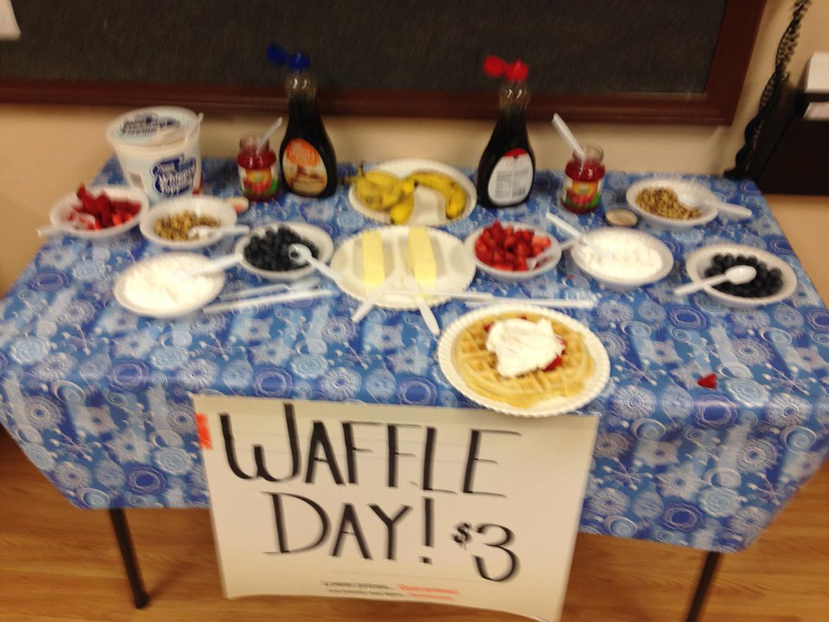 THD3662's tweet photo. Waffle day at the Home Depot #waffles #yummy #steelecreekhd http://t.co/ho7PBw82oz