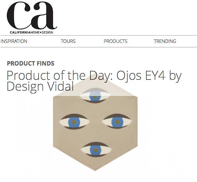 designvidal's tweet photo. Our Ojos tile is the product of the day on @CAHomeandDesign today! http://t.co/51Jh18nKG8 http://t.co/O5BNTSqznM