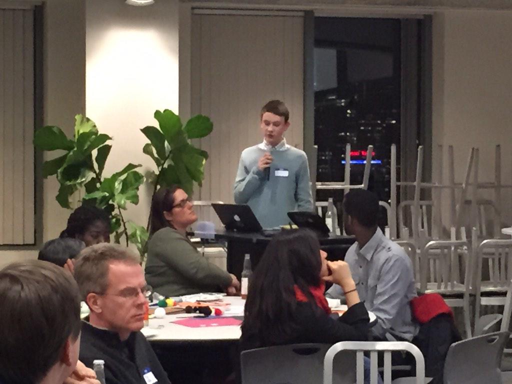 ODNsure's tweet photo. 9th grader Ethan Rankin wins the Emerging Leader award for his proposal on protected bike lanes. #ODDevents http://t.co/EZLcJ3H2AR
