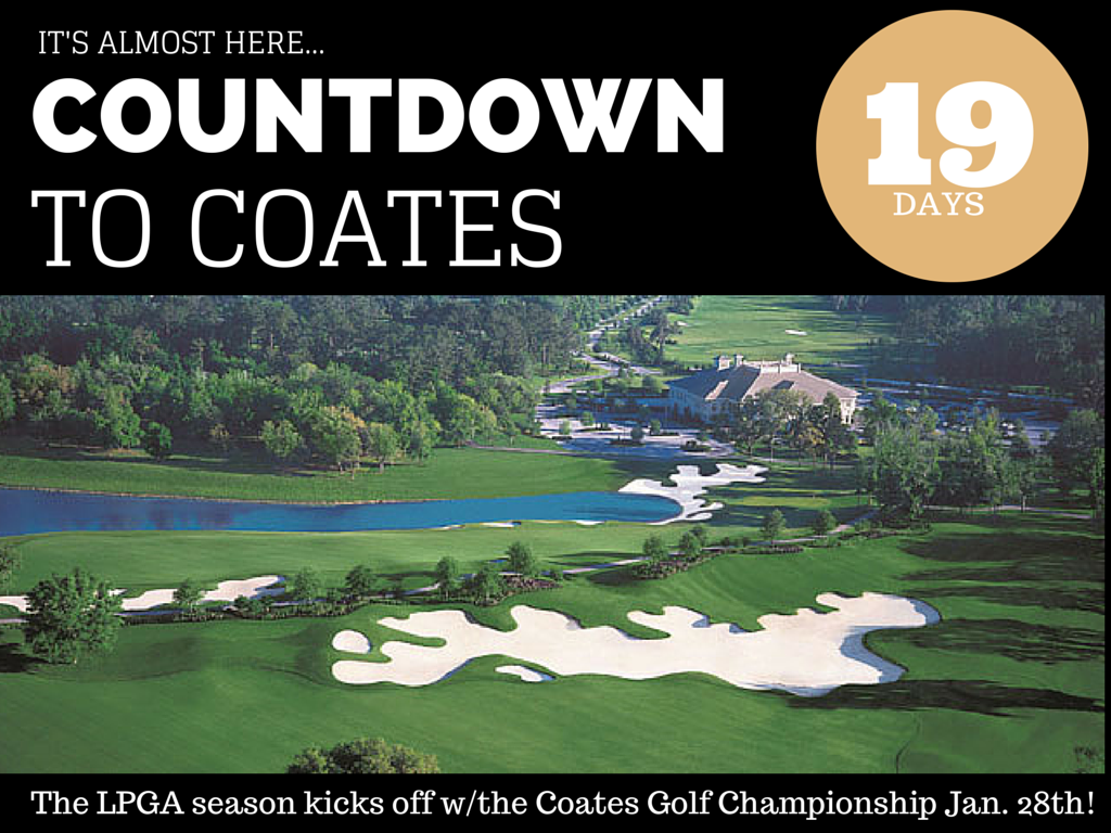 LPGA's tweet photo. 2015. We're coming for you!
#CountdownToCoates http://t.co/48MoXMe8ih