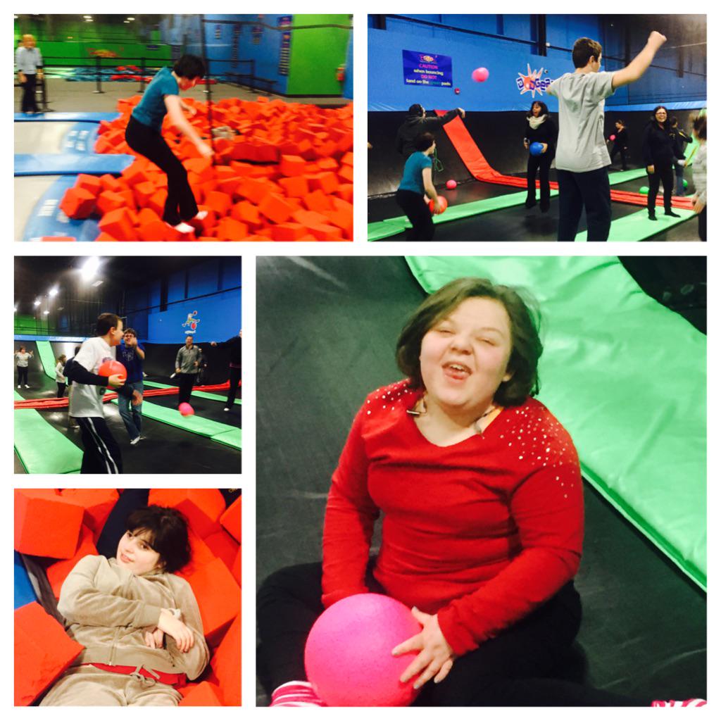 mswegener's tweet photo. Having a blast during our community outing to Bounce! @Bridiekar @BernerChiefs @MegPorter10 http://t.co/JYLZUmT6OA
