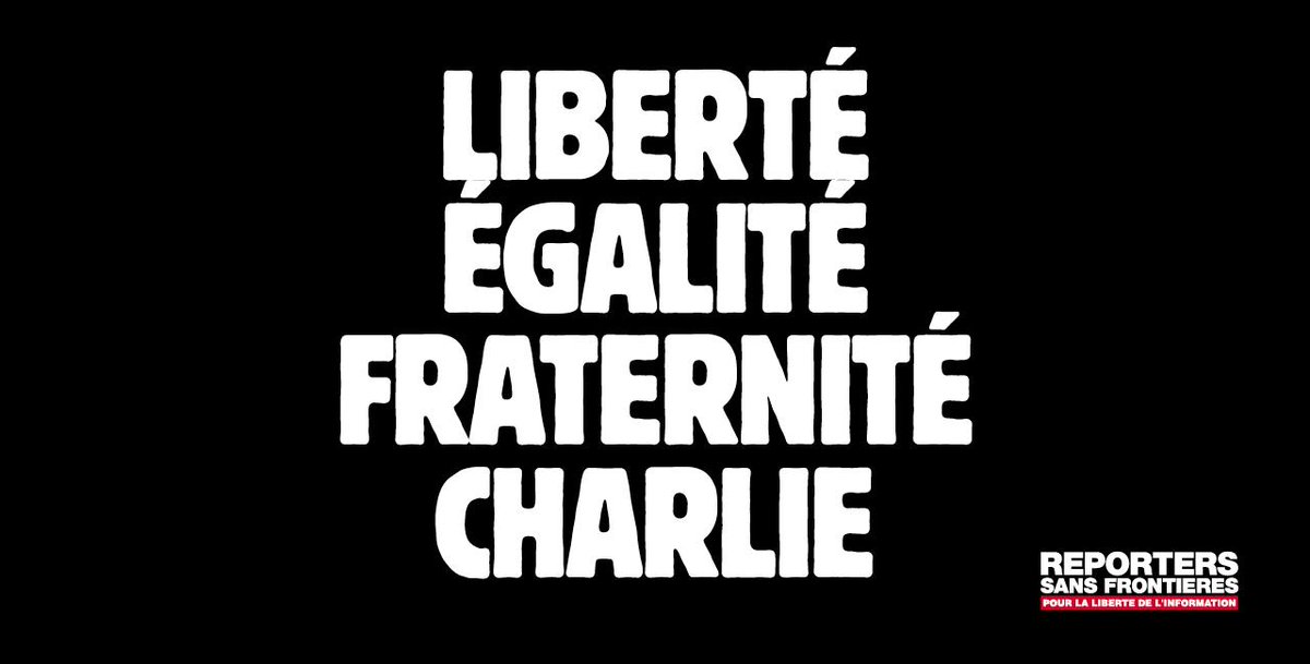 RSF_inter's tweet photo. Grande marche républicaine dimanche à 14h30. #JeSuisCharlie #CharlieHebdo #pressfreedom http://t.co/RWOZDsiTTJ