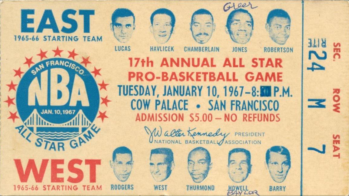 1967 nba all star game