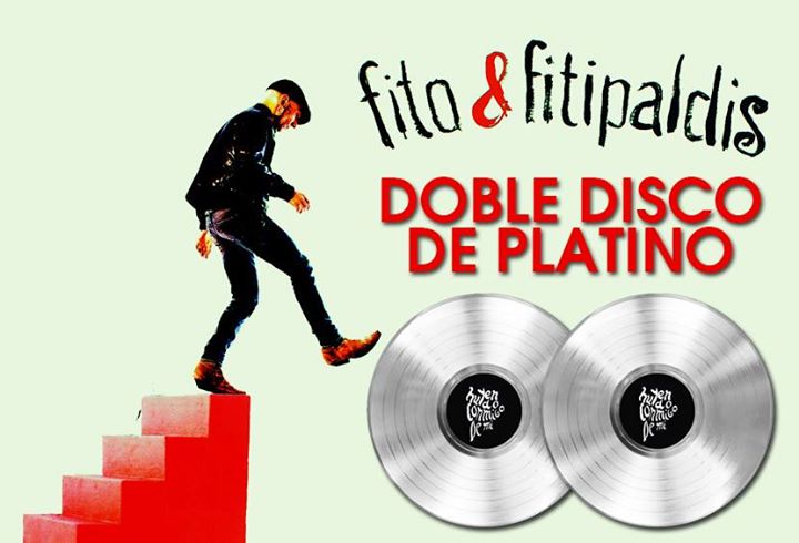 fito_quotes_'s tweet photo. #FitoyFitipaldis: Doble disco de platino para "Huyendo conmigo de mí"! Gracias a todos!! http://t.co/QSj26aymEm