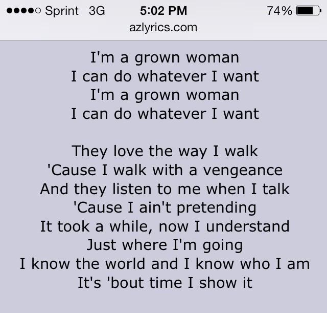 On my Beyonc&eacute; shit today.. Grown ass WOMAN. Don't got time for little girl games http://t.co/1Zqs5rJ<a href="/tag/savagenation"class="tags"><span>#savagenation</span></a><a href="/tag/queenofhardcore"class="tags"><span>#queenofhardcore</span></a>