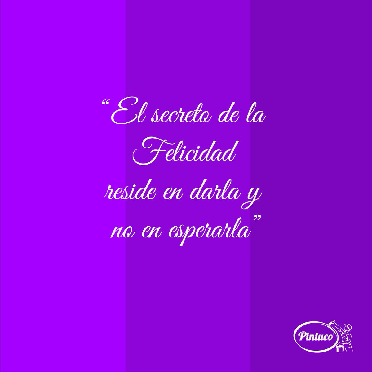 Decora de #felicidad tus ambientes. #ColorEsPintuco #FraseDelDía #color