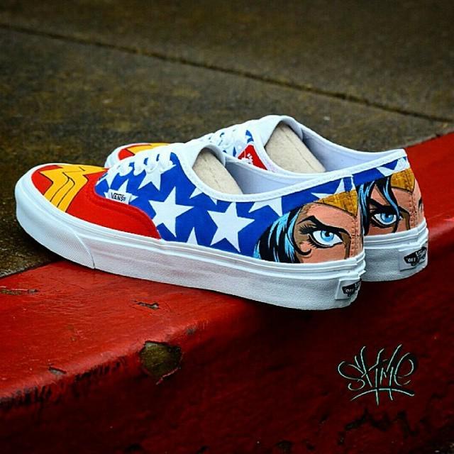 wonder woman vans