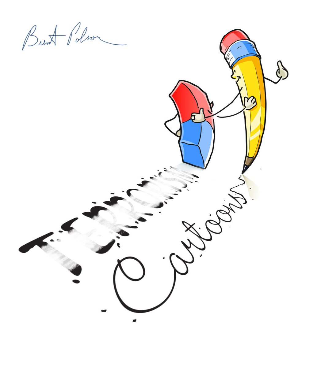 InterlakeNews's tweet photo. A cartoon tribute to #charliehebdo and the fallen illustrators and associates that succumbed to a brutal attack. http://t.co/gsUb7D1LZn