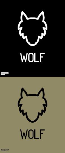 ImplendoDesigns's tweet image. "WOLF" mock-up logo