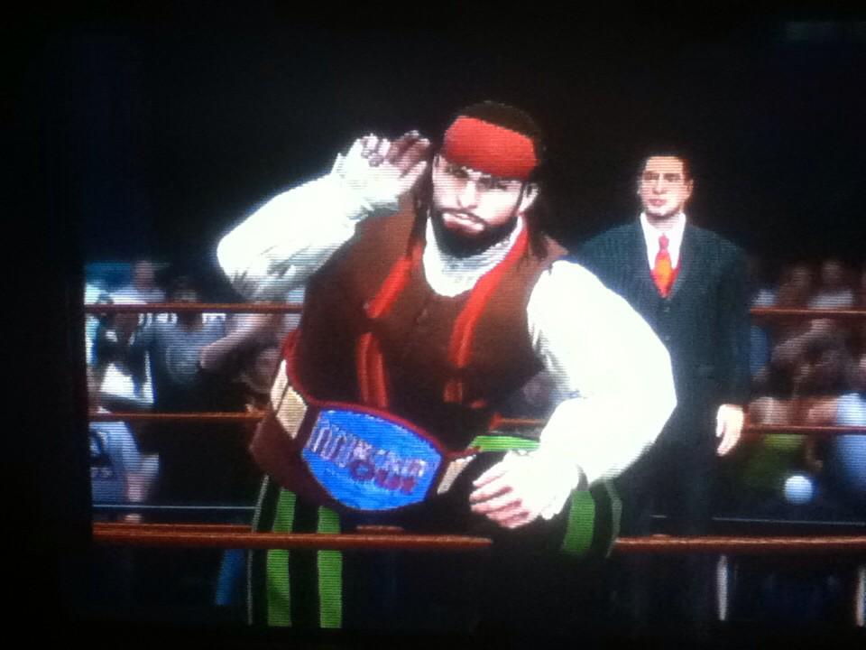 Still #MarkinOut Champion <a href="/TdsAugustWright/">TDS August Wright</a>! Defeated Roman Reigns. #WWE2K15 #WWE #TDS