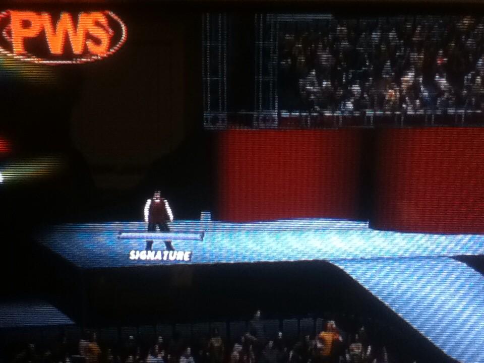 Your #MarkinOut Champion <a href="/TdsAugustWright/">TDS August Wright</a> on the PWS ramp! #WWE2K15 #WWE
