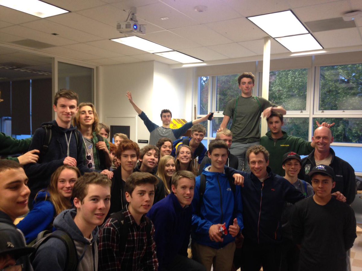 AchievePTC's tweet photo. Way too much fun with the @drakehighschool MTB Team at last night's talk with Achieve Coach @DanaWilliams! http://t.co/hZ0T02WLQp