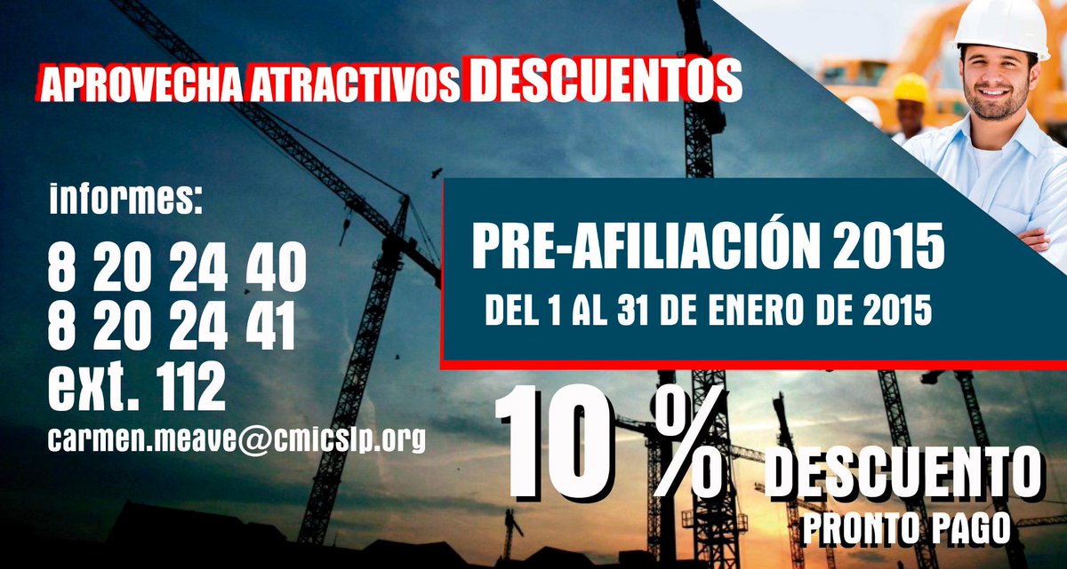 AFILIATE A LA <a href="/cmicslp/">CMIC SAN LUIS POTOSI</a>