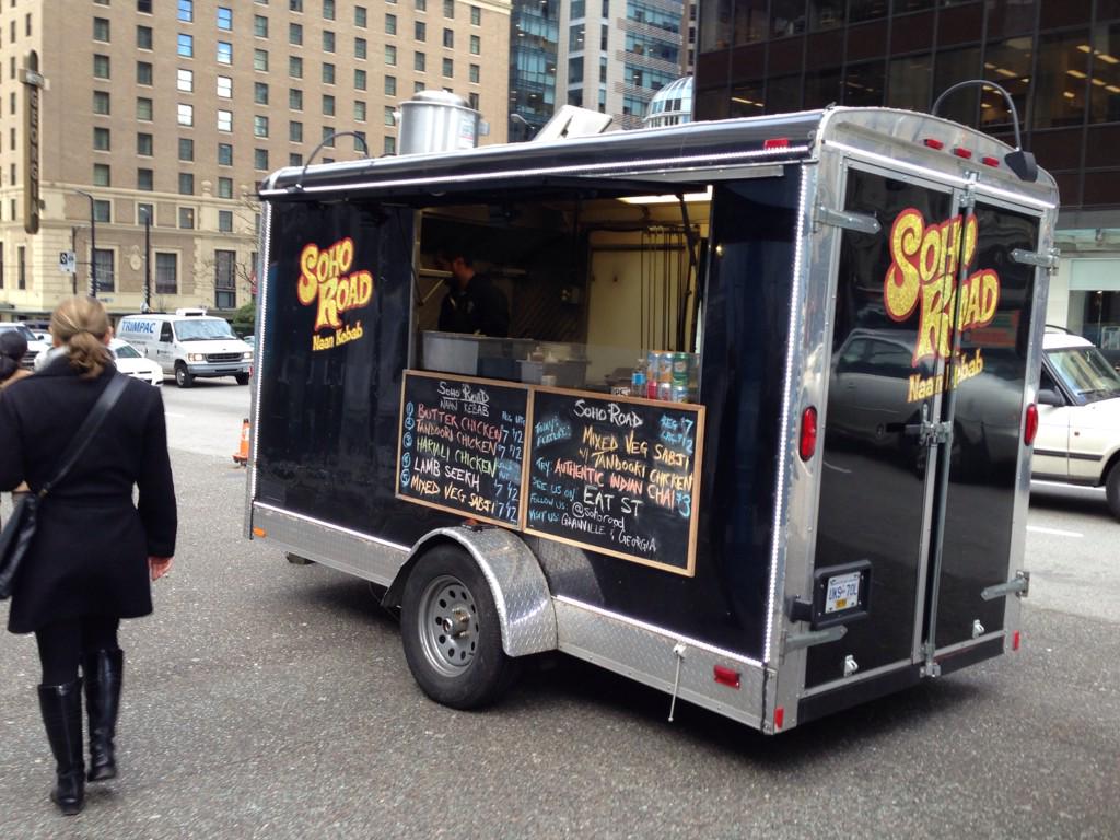 Props for this food truck using the font from OM SHANTI OM. And coincidentally: Happy birthday Farah Khan! 