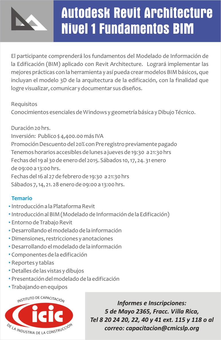 Revit Architecture, Unico Centro ATC ICIC otorga validez a tus conocimientos, tel 8 20 24 40 y 41 ext 115 y 118