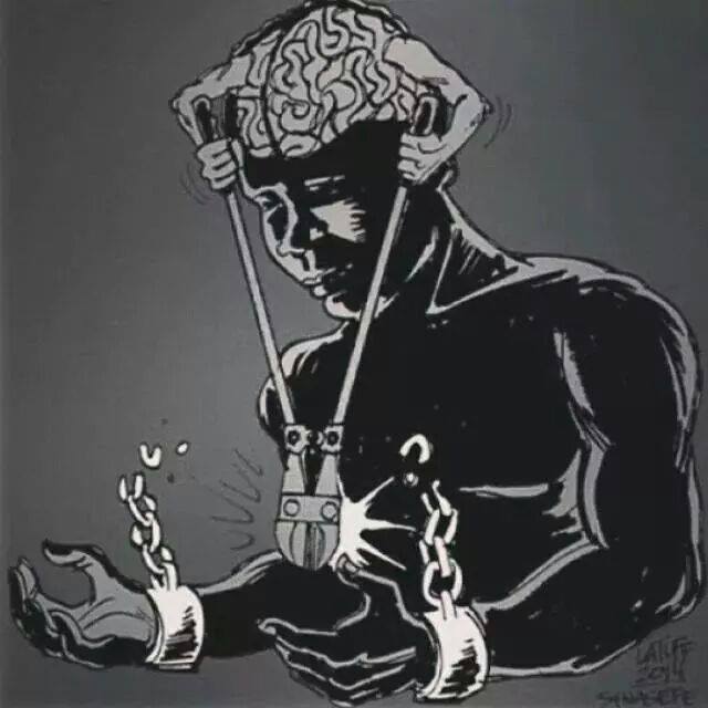 Black Boy Breaking The Chains Of Mental