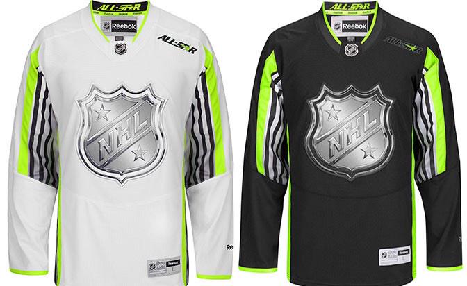 NHL All-Star jerseys will feature neon green trim (Photos)