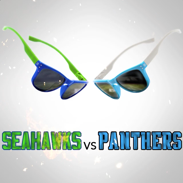 SlydzEyewear's tweet photo. Can #Seahawks reclaim or will #Panthers have the last word. Show your pride this weekend with #slydz #NFL #sldyzstyle http://t.co/VRRxtspvrB
