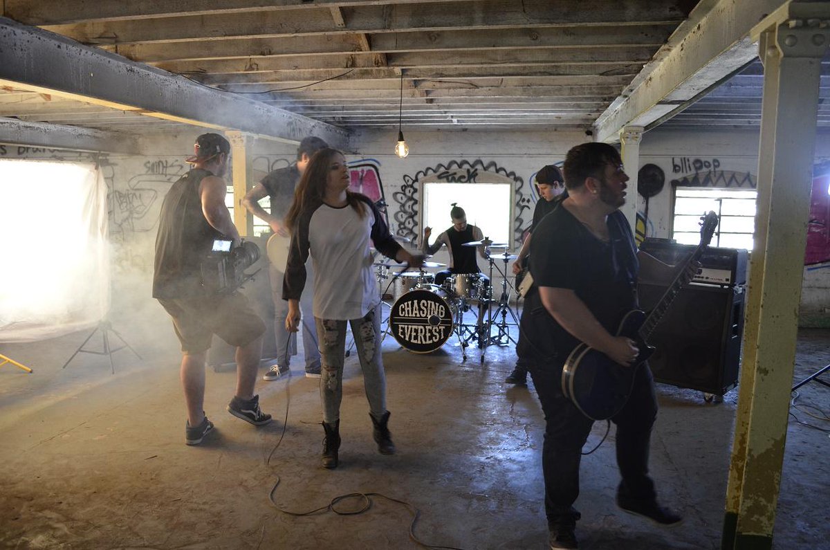chasing_everest's tweet photo. On set for our new video "So Far From Home". Keep your eyes peeled! #chasingeverest #rock #posthardcore #australia http://t.co/xMcm30wxcZ