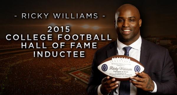 Sticky Ricky Williams Football Ricky Williams selected for induction into NFF College Football Hall of ...